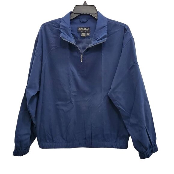 Eddie Bauer Golf Women's Navy Blue 1/4 Zip Pullover‎ Lightweight Jacket Size M - Picture 1 of 5